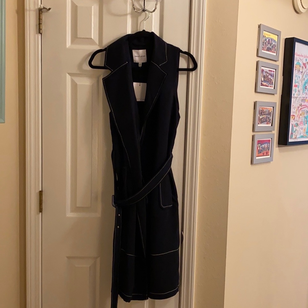 NWT Navy Gibson Latimer wrap dress. Size Medium